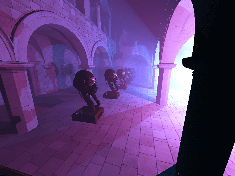 ivy example image with volumetric lighting